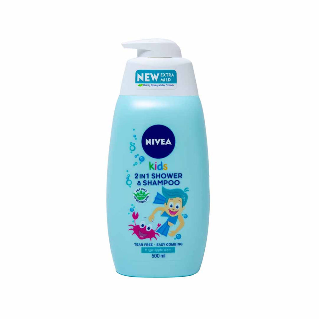Nivea Kids 2in1 Shower Shampoo Magic Apple 500ml