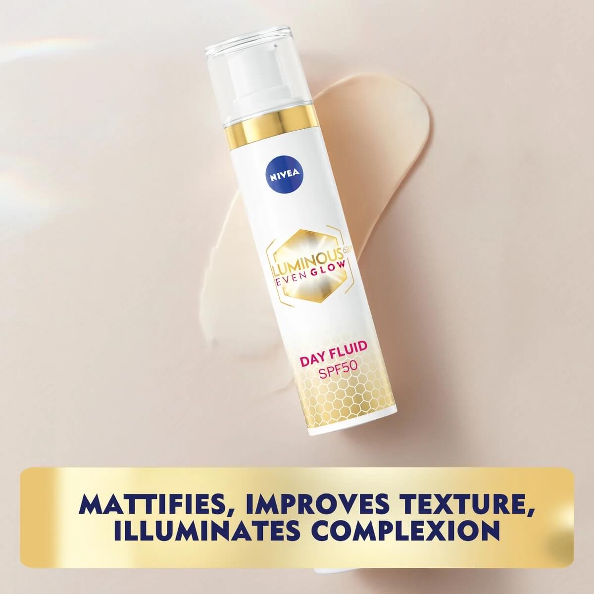 Nivea Luminous 630 Even Glow Face Day Fluid SPF50 40ml