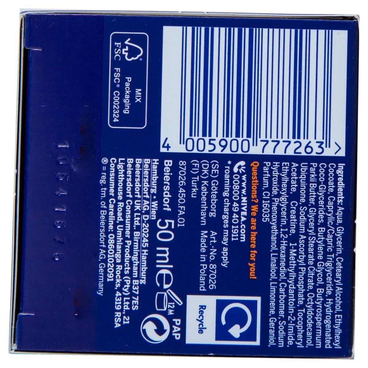 Nivea Q10 Energy Recharging Night Cream 50ml