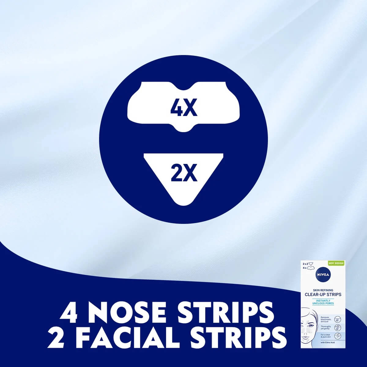 Nivea Refining Clear-Up Strips All Skin Types 6pcs