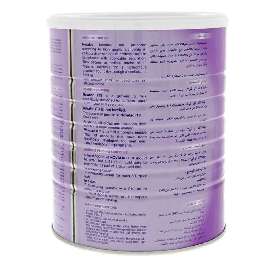 Novalac IT 3 Baby Milk Powder From 1-3 Years 800g