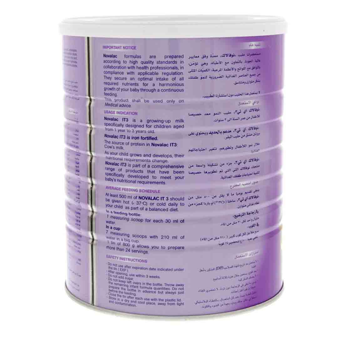 Novalac IT 3 Baby Milk Powder From 1-3 Years 800g