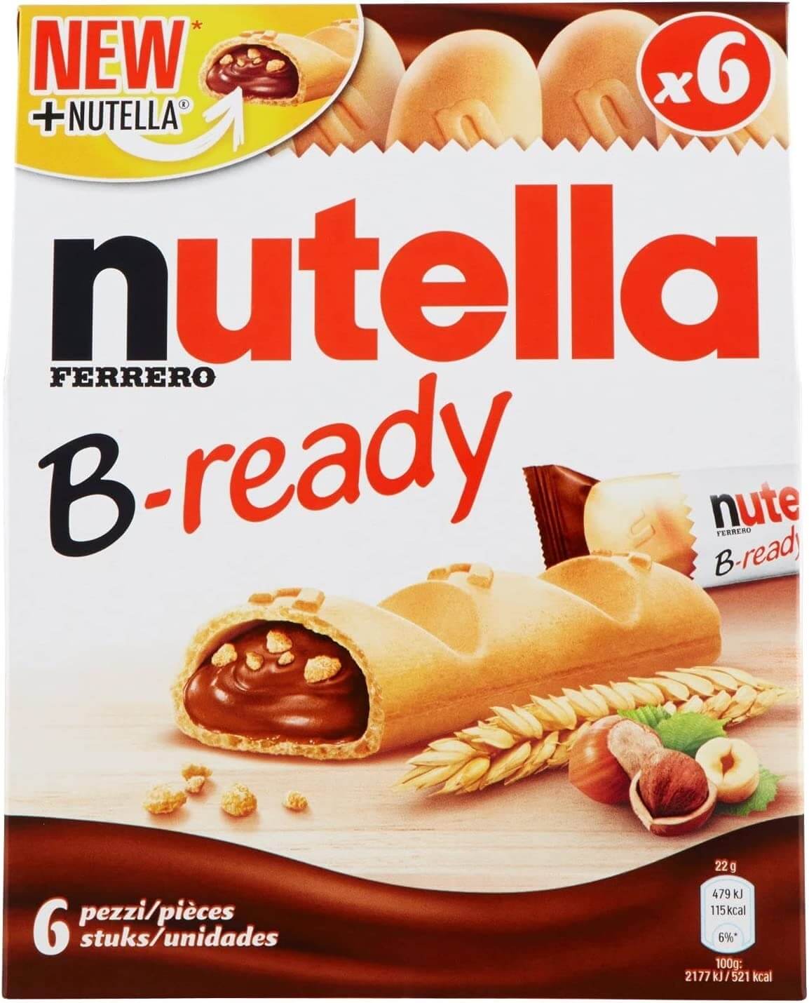 Nutella B-Ready 132g Pack of 6