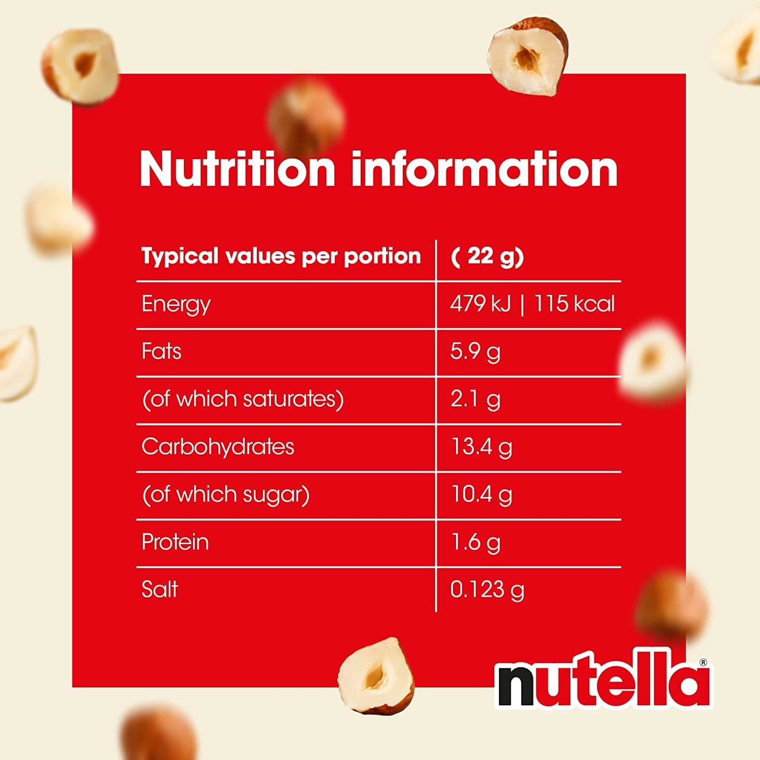 Nutella B-Ready 132g Pack of 6