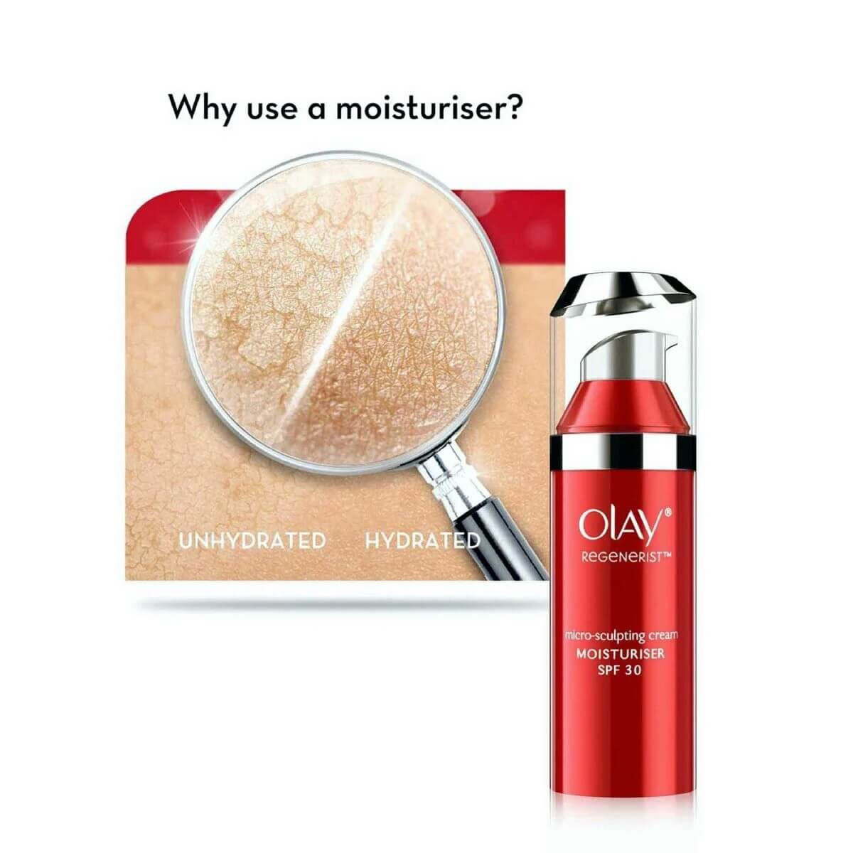Olay Face Moisturizer Regenerist Micro-Sculpting Day Cream SPF 30 50g