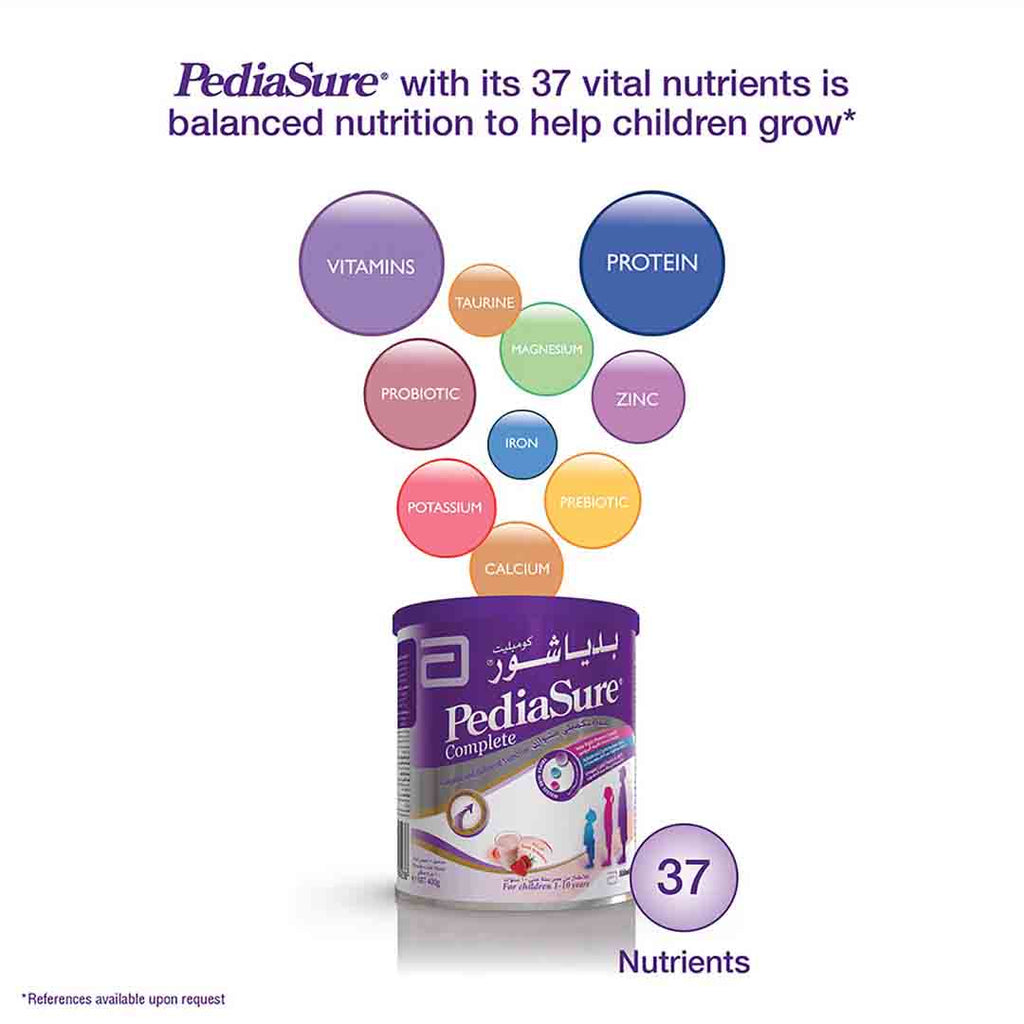 Pediasure Complete And Balanced Nutrition Strawberry Flavor 400g
