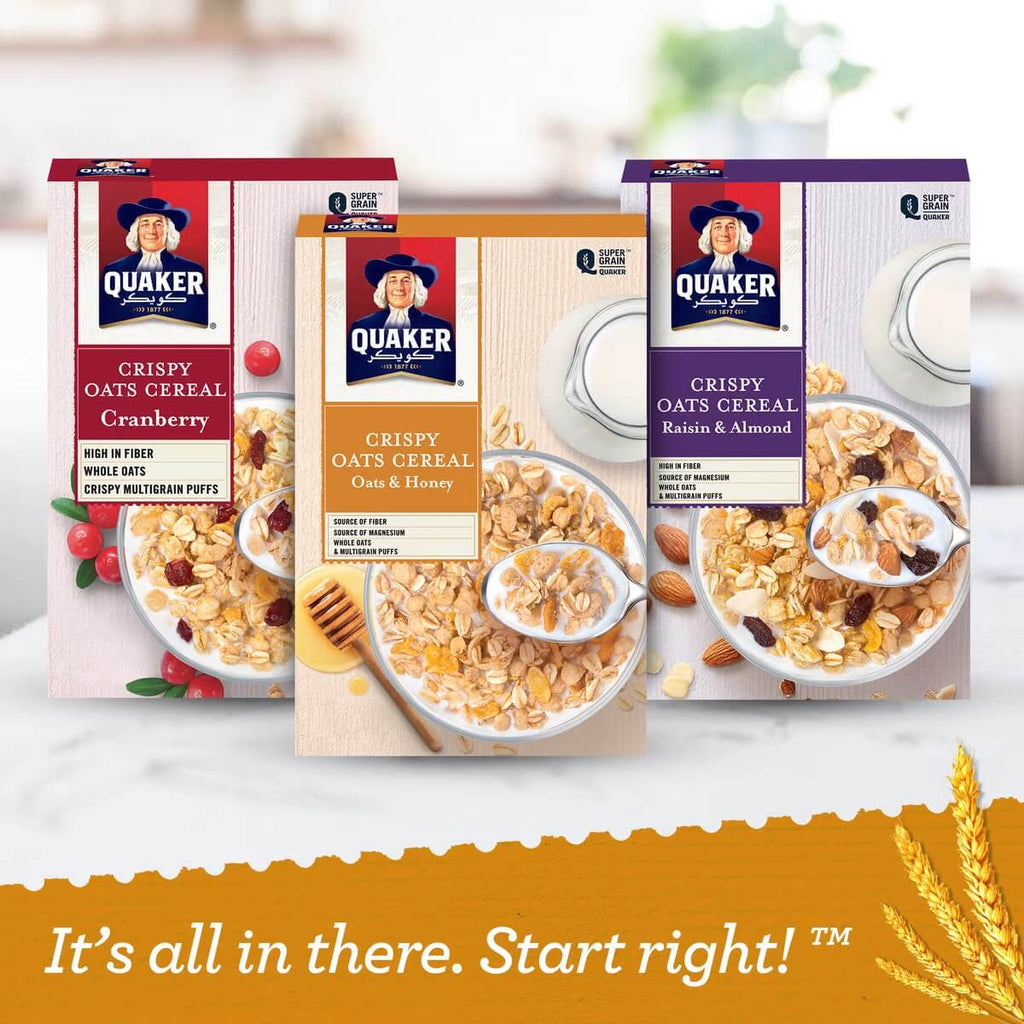 Quaker Crispy Cereal Oats _ Honey 400g