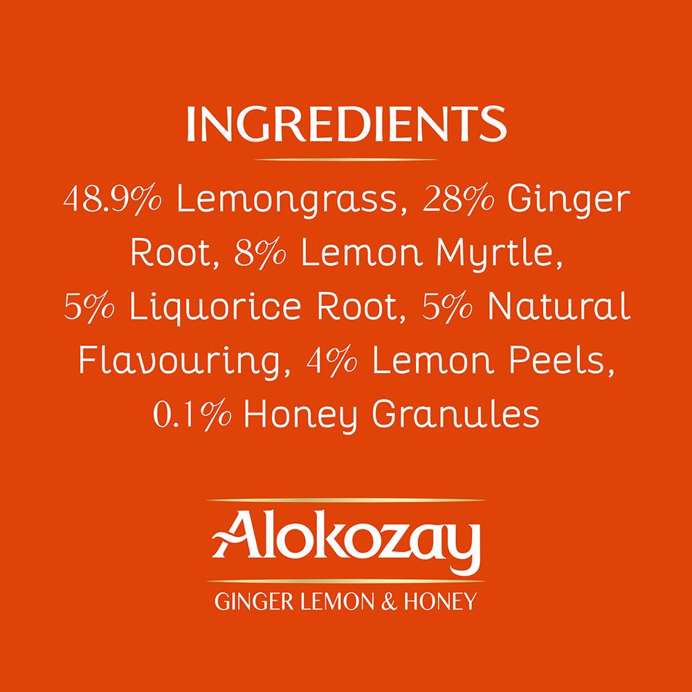 Alokozay Ginger Lemon Honey Tea - 25 Tea Bags