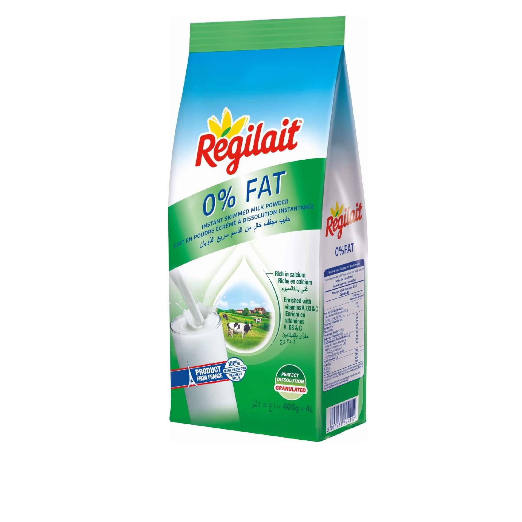 Regilait 0% Fat Instant Skimmed Milk Powder 400g