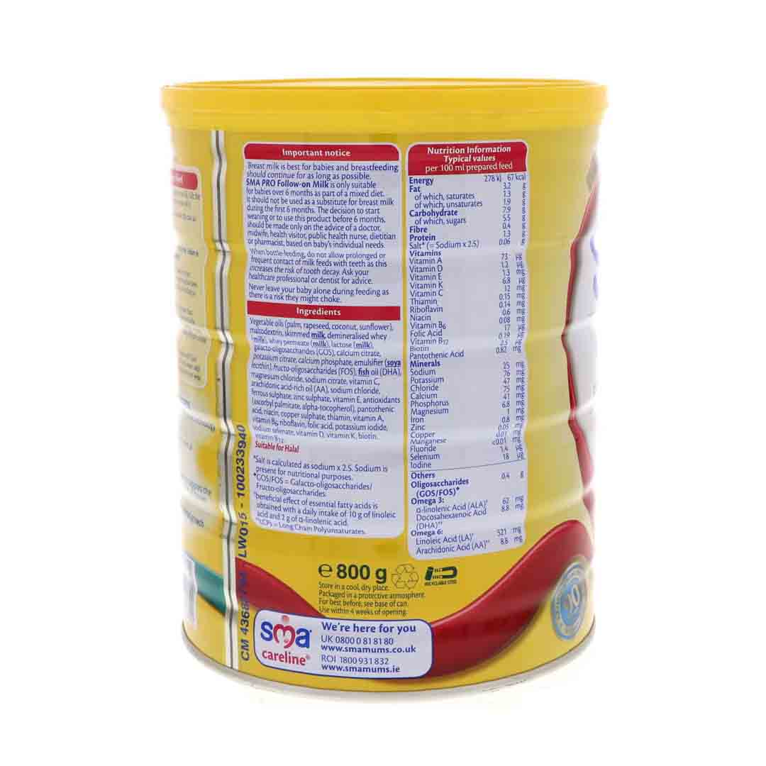 Sma Stage 2 Pro Follow On Formula From 6+ Months 800g