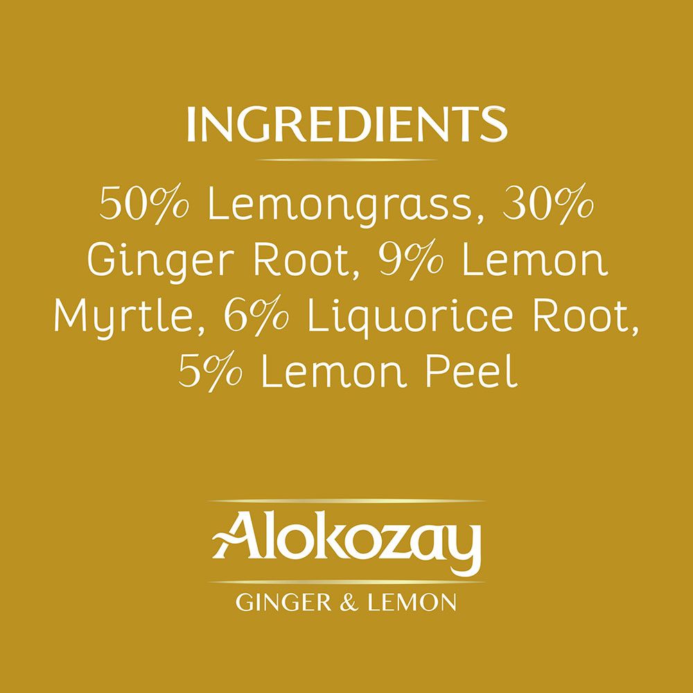 Alokozay Ginger & Lemon Tea Bag - 25 Tea Bags