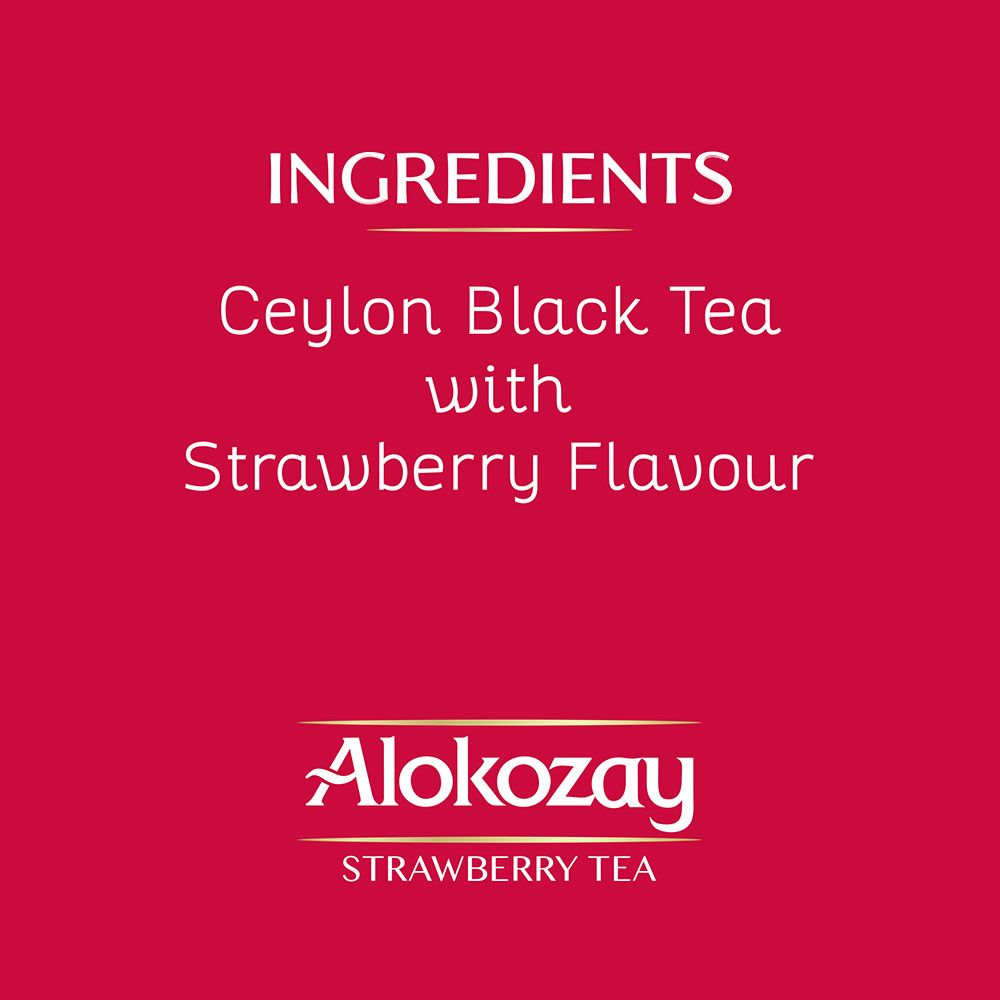 Alokozay Strawberry Tea - 25 Tea Bags