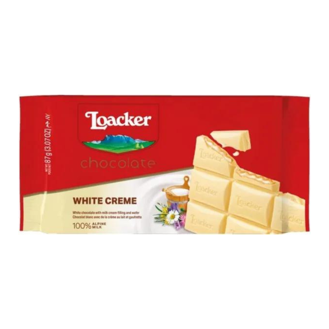 Loacker White Chocolate Bar, 87 gm