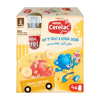 Nestle Cerelac Fruits Puree Pouch Banana Apple Oat 90g, Pack of 4, large