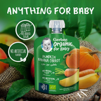 Nestle Gerber Organic Puree Pumpkin, Banana & Carrot Baby Food, 90g (Pack of 4)