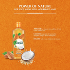 Vatika Naturals Almond Hair Oil 200ml | Coconut, Sesame & Vitamins A, E, F | Softens & Shines | For Dry & Frizzy Hair | No Parabens, Sulphates or Silicones