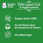 Nestle Gerber Organic Puree Pumpkin, Banana & Carrot Baby Food, 90g (Pack of 4)