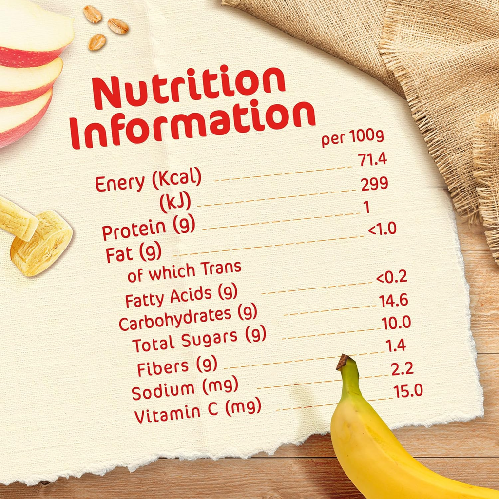Nestle Cerelac Fruits Puree Pouch Banana Apple Oat 90g, Pack of 4, large