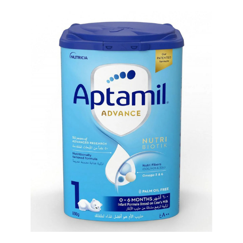 Aptamil Advance 1 Infant Formula Milk From 0-6 Months, Easy To Use Pack, 800g