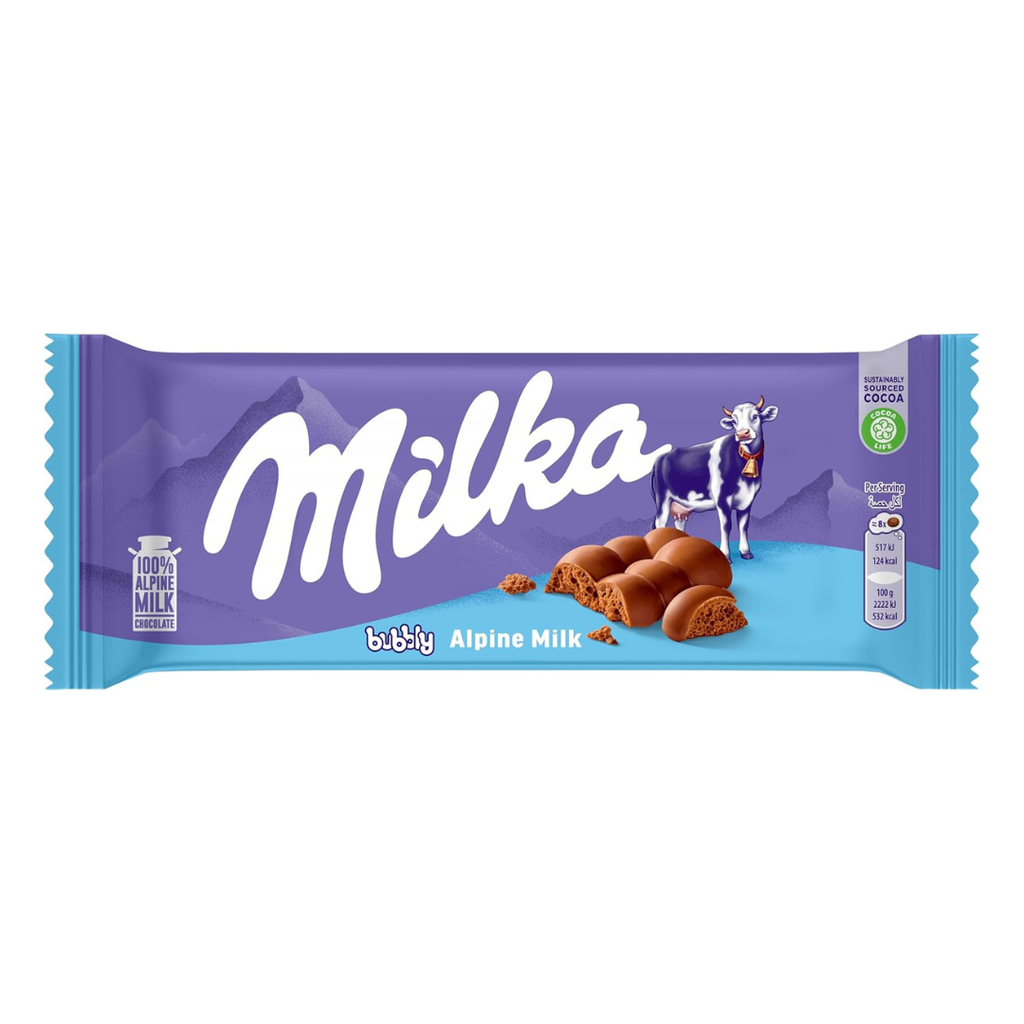 Milka Chocolate Bubbly - 100gm