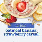 Gerber Lil' Bits Baby Cereal, Oatmeal Banana Strawberry, 8 Ounce, large