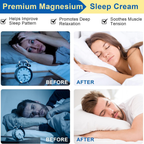 ALIVER Pure Magnesium Cream 90g, Magnesium Oil Cream for Sleep and Feet, Restless Legs,Body Relaxation,Magnesium Topical Lotion Butter Soothes Muscle Tension