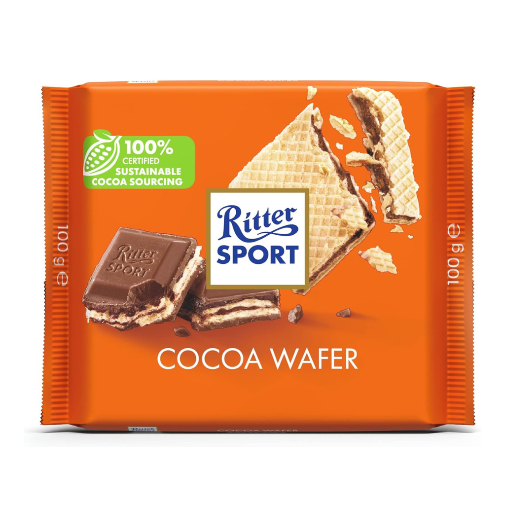 Ritter Sport Cocoa Wafer, 100 gm