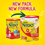 Nido NESTLE One Plus growing up formula for toddlers 1-3 years 900g tin, Red
