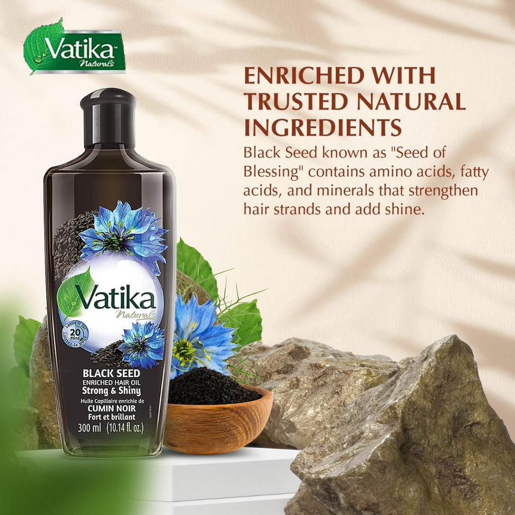 Vatika Naturals Blackseed Enriched Oil, 300 Ml