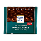 Ritter Sport Dark Whole Almond Chocolate, 100 gm