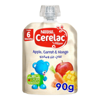 Cerelac Nestle Cerelac Fruits & Vegetables Puree Pouch Apple Carrot Mango 90g
