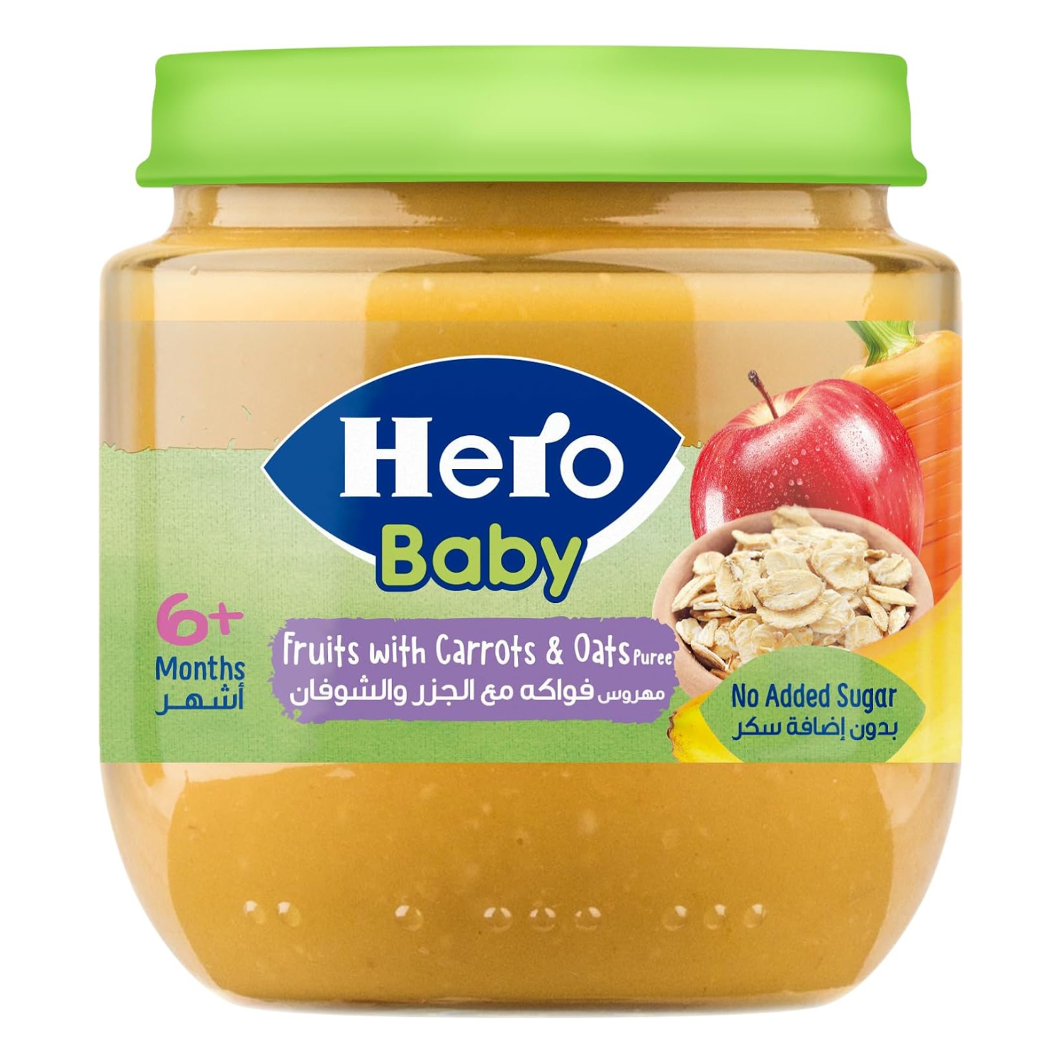 Hero Baby Mixed Fruits With Cereals Jar, 125 gm