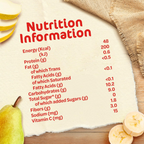 Cerelac Banana, Apple, Pear & Peach, 100% Natural Fruits, No Added Sugar, High in Vitamin C, From 6 Months, Puree Pouch 90g