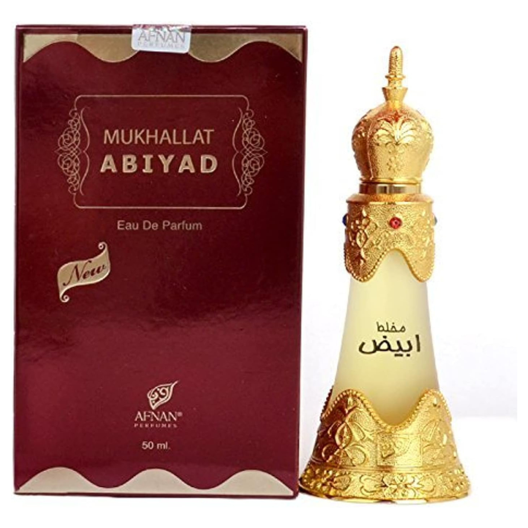 AFNAN Mukhallat Abiyadh Unisex Concentrated Perfume Oil, 20 ML