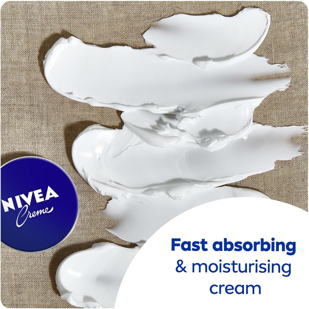 NIVEA Creme Tin Moisturizing Cream, Provides Intensive Protective Care for Soft and Supple Skin, Ideal for Daily Use as a Face, Hand, or Body, 150ml