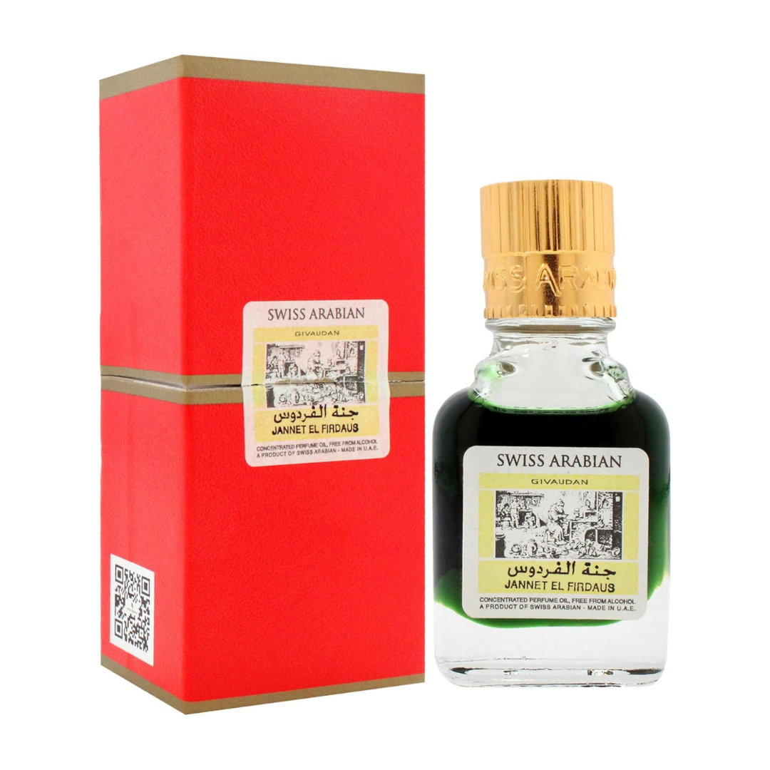 Swiss Arabian Jannet El Firdaus R2B Concentrated Perfume Oil, 9 Ml