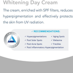 Novaclear WHITENING DAY CREAM- Skin Lightening Cream with Alpha Arbutin, Tranexamic Acid and SPF 50 for all skin tones, reduces hyperpigmentation and effectively protects the skin from UV radiation