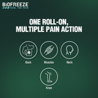 Biofreeze® Pain Relief Roll-On, Soothing Natural Menthol with ILEX Scent, 89 ml