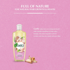 Vatika Naturals Garlic Enriched Hair Oil Goodness Of Vitamins A, E, & F Promotes Regrowth, Healthier Scalp & Strength - 300ml