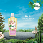 Vatika Naturals Garlic Enriched Hair Oil Goodness Of Vitamins A, E, & F Promotes Regrowth, Healthier Scalp & Strength - 300ml