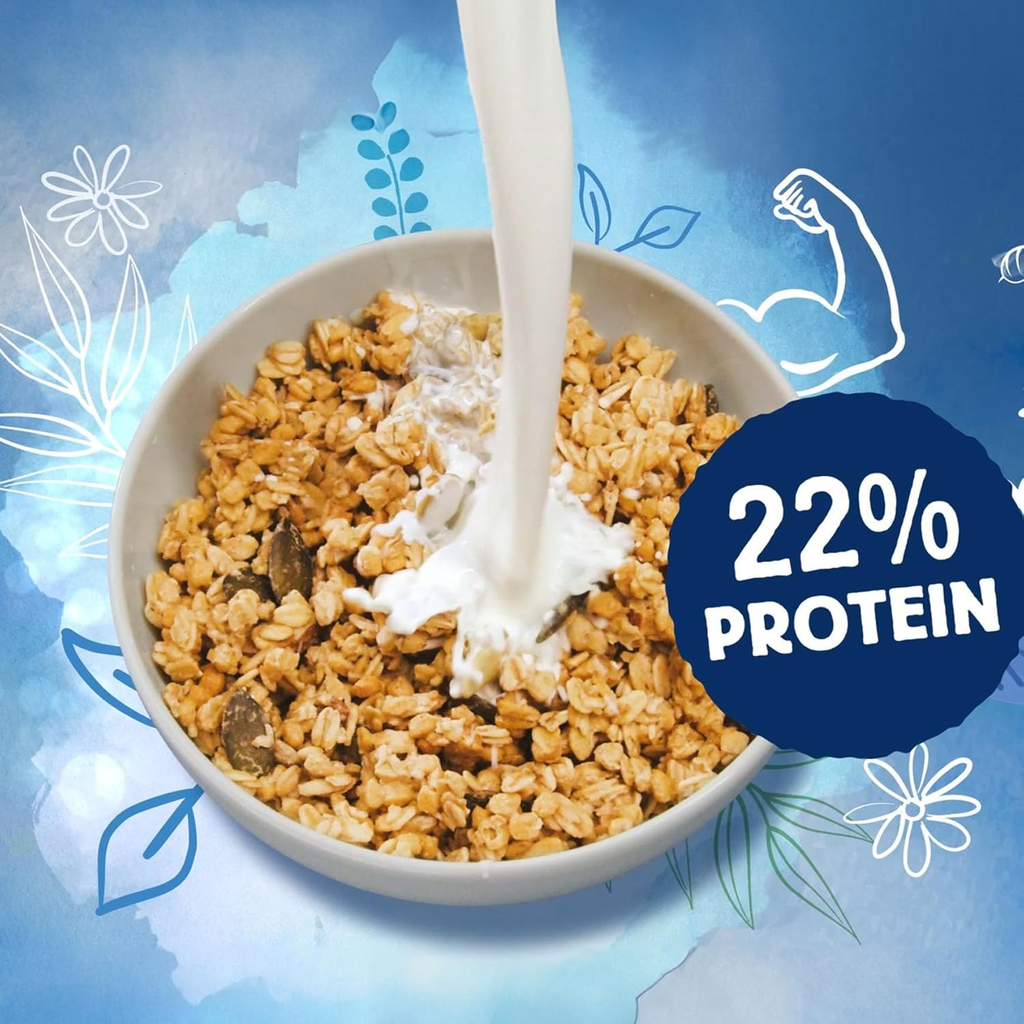 Familia High Protein Muesli, Strawberry & Vanilla, Low Sugar, Vegan - 350g
