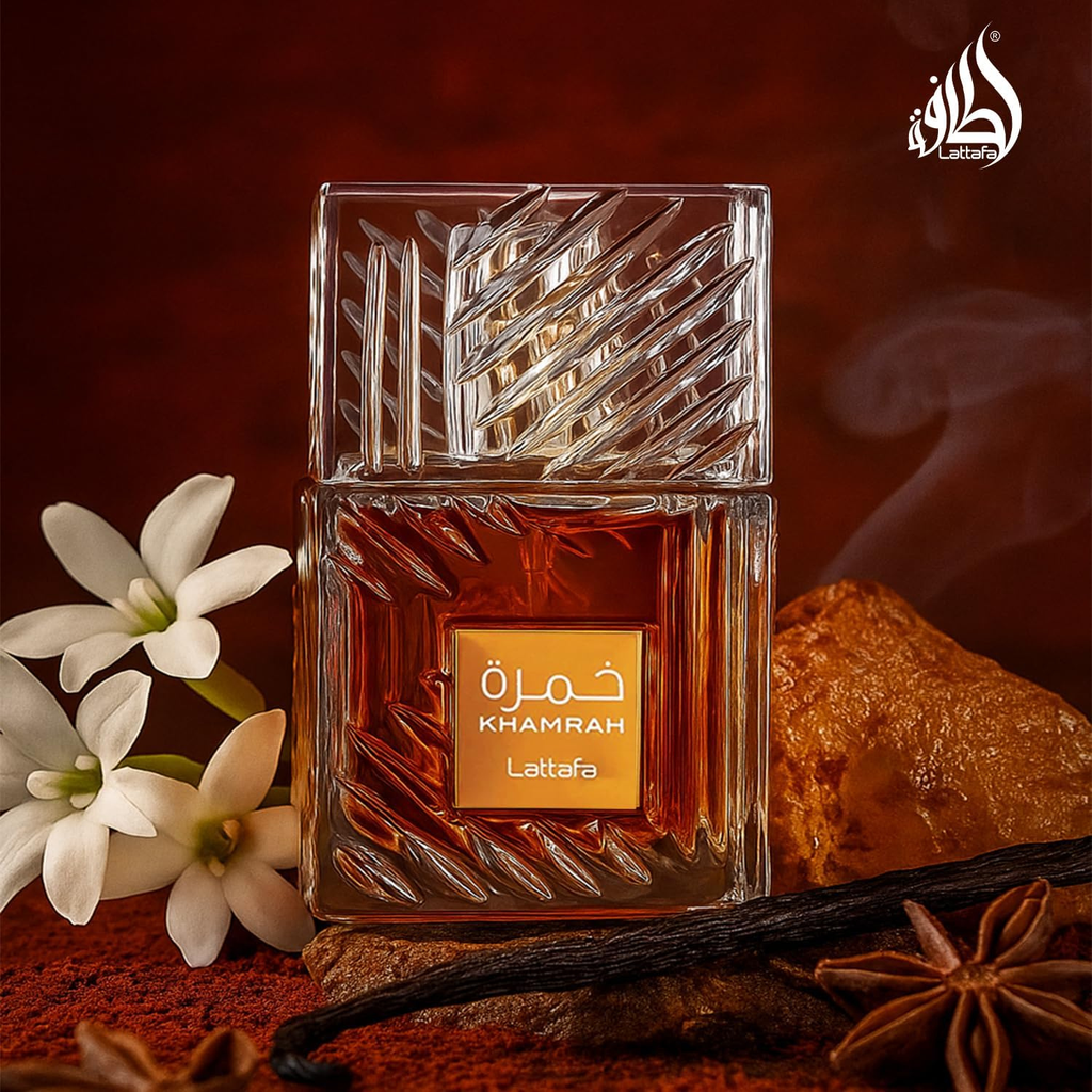 Lattafa Perfumes Khamrah for Unisex Eau de Parfum Spray, 3.4 Ounce