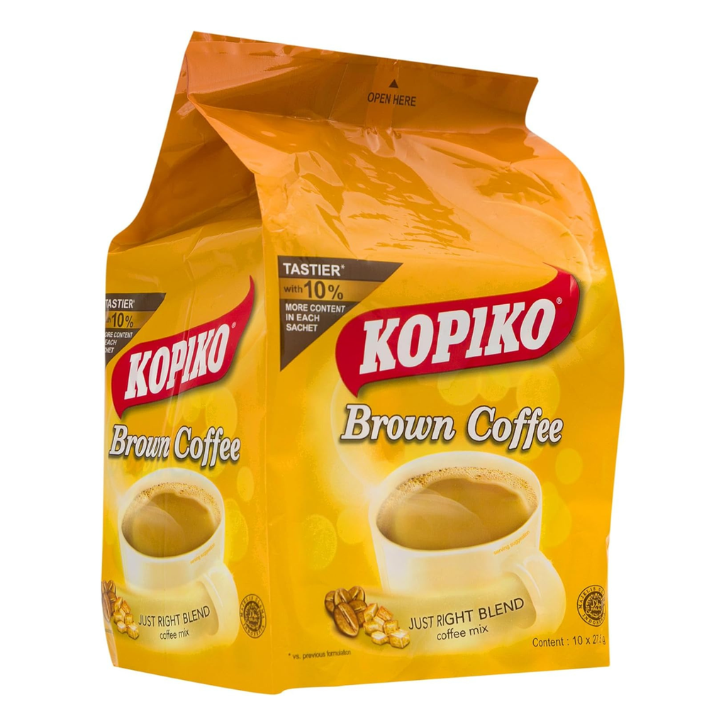 Kopiko Brown Instant Coffee Mini Bag 10 Sachets x 27.5g
