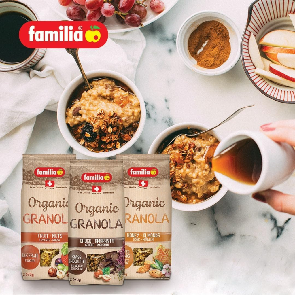 Familia Organic Crunchy Granola Cereal - Choco Amaranth 375 g
