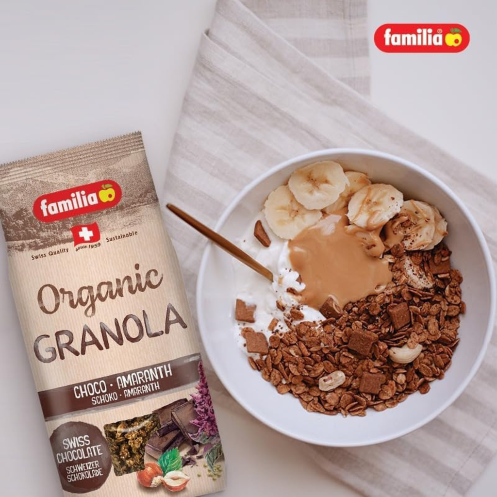 Familia Organic Crunchy Granola Cereal - Choco Amaranth 375 g
