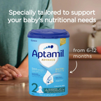 Aptamil Advance 2 Follow-On Formula Milk From 6-12 Months, Easy To Use Pack, 800g