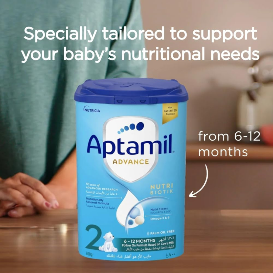 Aptamil Advance 2 Follow-On Formula Milk From 6-12 Months, Easy To Use Pack, 800g