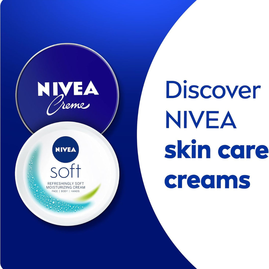 NIVEA Creme Tin Moisturizing Cream, Provides Intensive Protective Care for Soft and Supple Skin, Ideal for Daily Use as a Face, Hand, or Body, 150ml