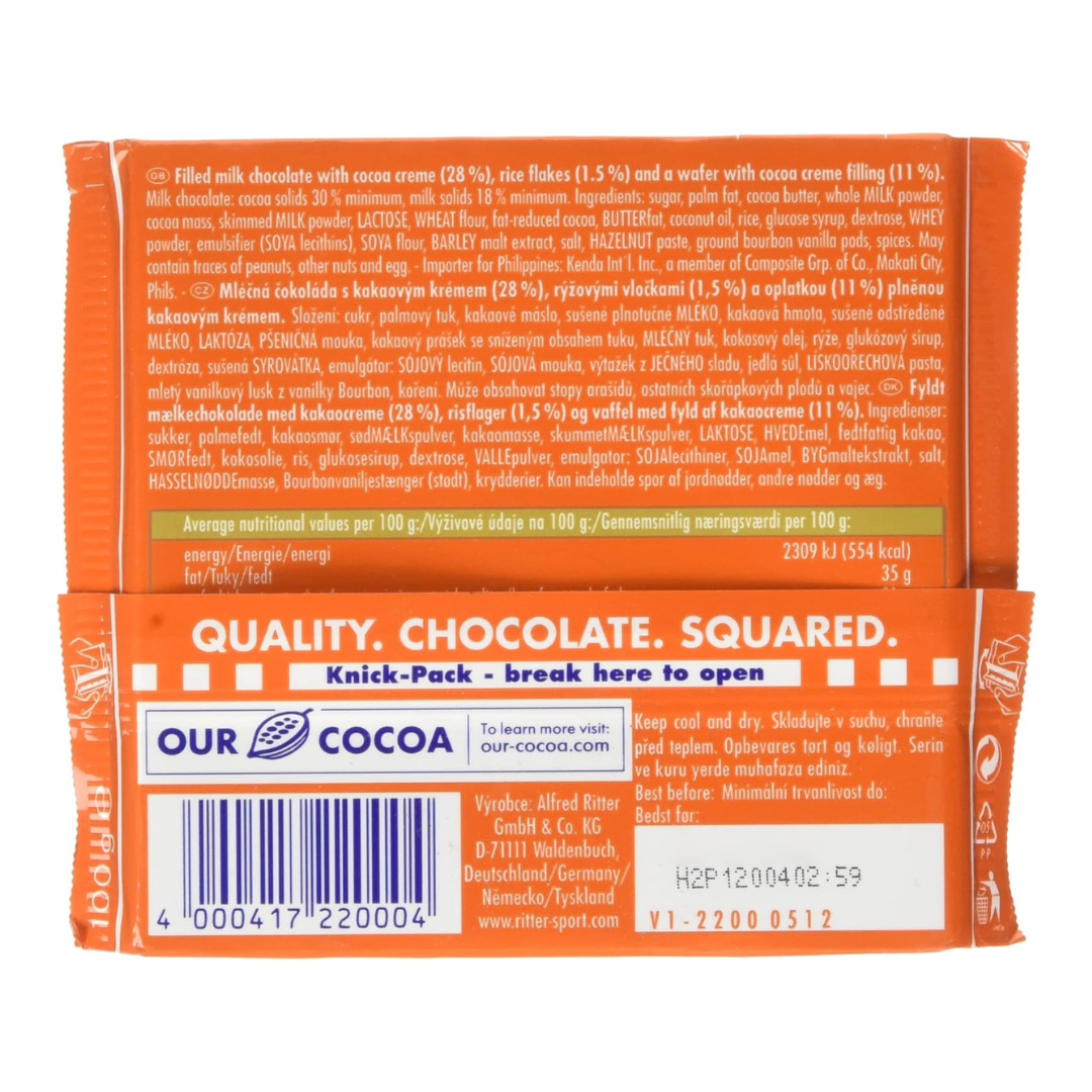 Ritter Sport Cocoa Wafer, 100 gm
