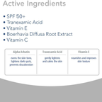 Novaclear WHITENING DAY CREAM- Skin Lightening Cream with Alpha Arbutin, Tranexamic Acid and SPF 50 for all skin tones, reduces hyperpigmentation and effectively protects the skin from UV radiation